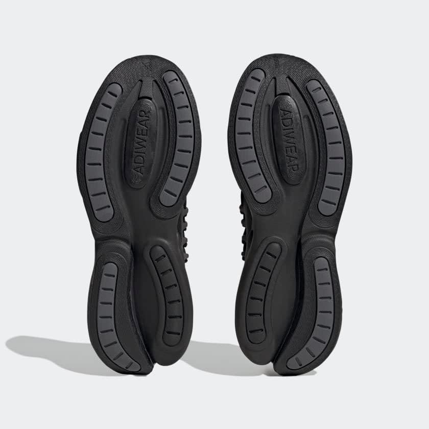 Мужские кроссовки для бега Adidas Alphaboost Knit Performance, черный/серый — фото 4