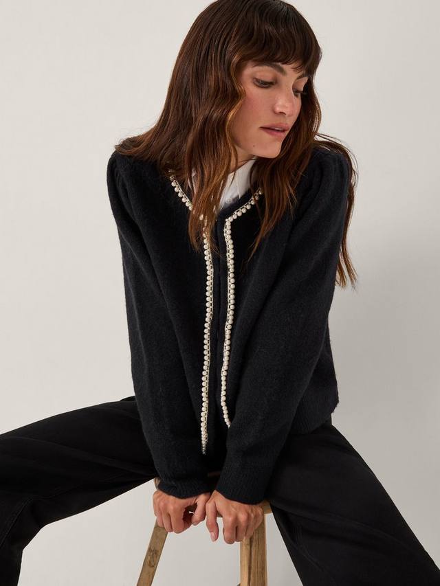 

Кардиган Pia Pearl с декоративными элементами Monsoon, Navy