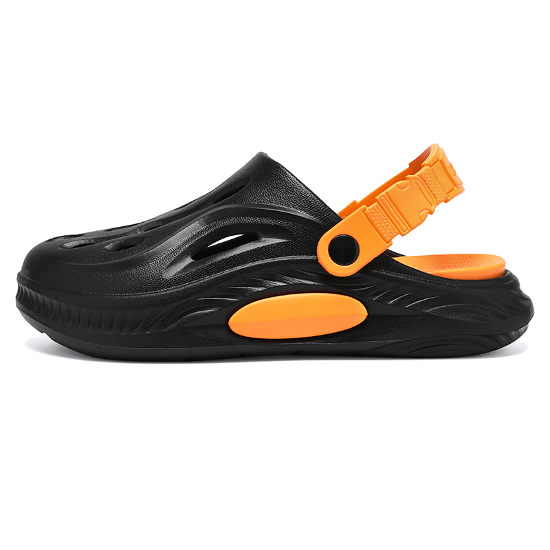 

NANJIREN Клоги унисекс черно-оранжевые, цвет Black Orange