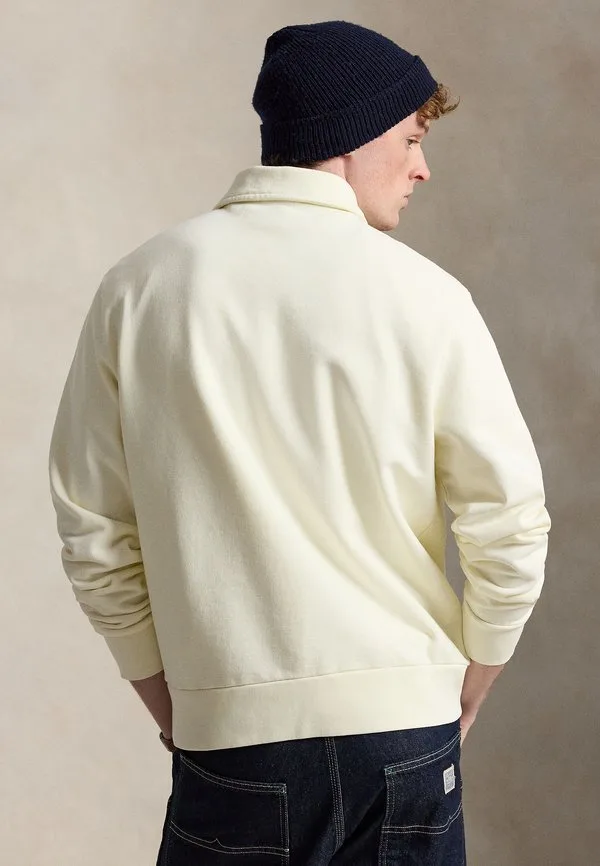 Толстовка из флиса с петлевой структурой и молнией до середины груди Polo Ralph Lauren, Clubhouse Cream — фото 3