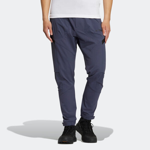 Спортивные штаны Men's adidas Terrex Voyg Pants Solid Color Embroidered Logo Sun Protection Sports Pants/Trousers/Joggers Blue, синий — фото 2