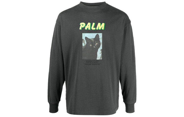 

Толстовка мужская цементно-черная Palm Angels, черный