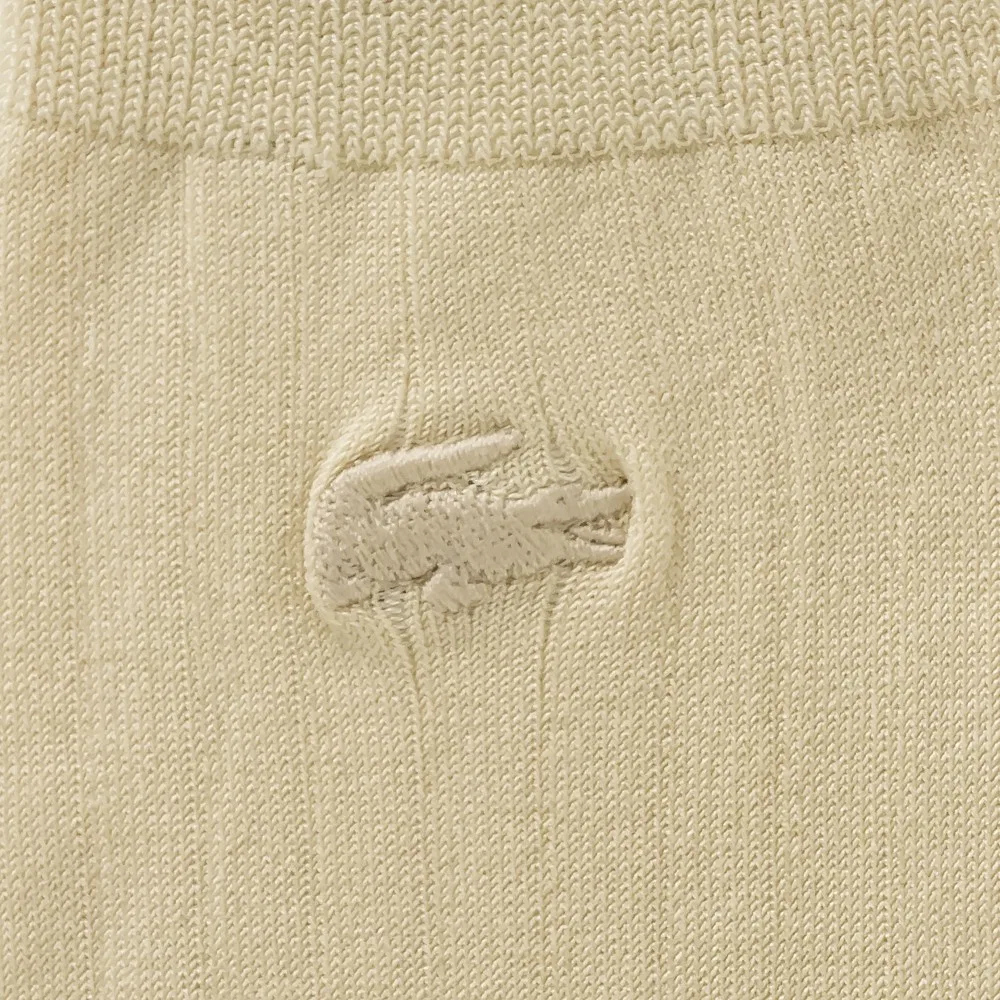 Носки женские Lacoste, шелковистые, хлопок, однотонные — фото 2