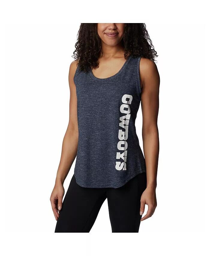 

Женская темно-синяя майка Dallas Cowboys Cades Cape Omni-Wick Tri-Blend Columbia