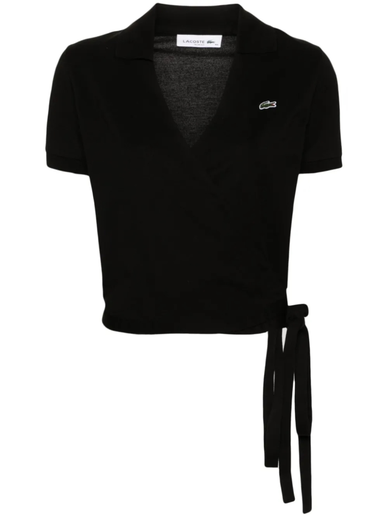 

Рубашка поло с нашивкой-логотипом Lacoste, черный