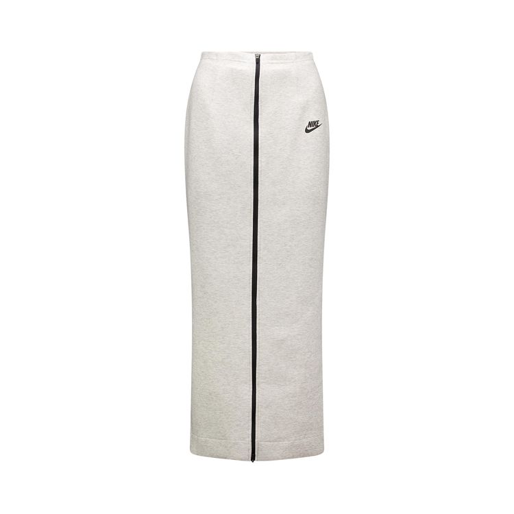 

Юбка Nike Sportswear Tech Fleece Slim Maxi Skirt 'Light Grey/Heather/Black', серый