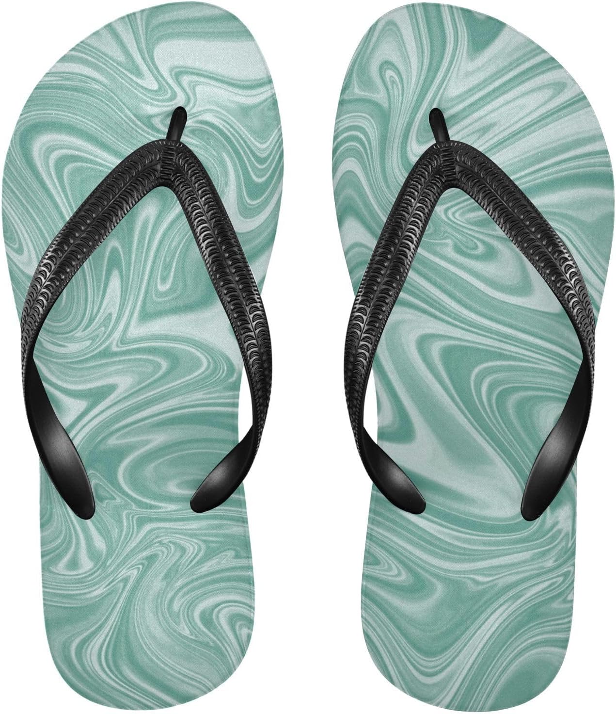 

Шлепанцы SPRIPORT с узором тай-дай, узкие, для женщин и мужчин, зеленый