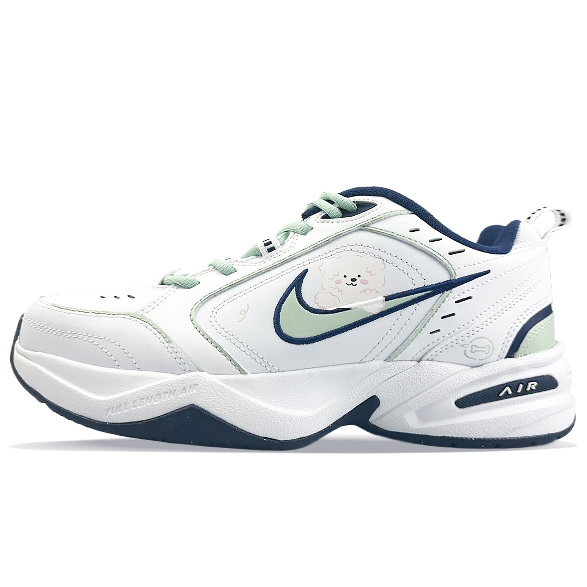 

Кроссовки Nike Air Monarch 4 Chunky Sneakers Unisex Low-top Green/White, белый