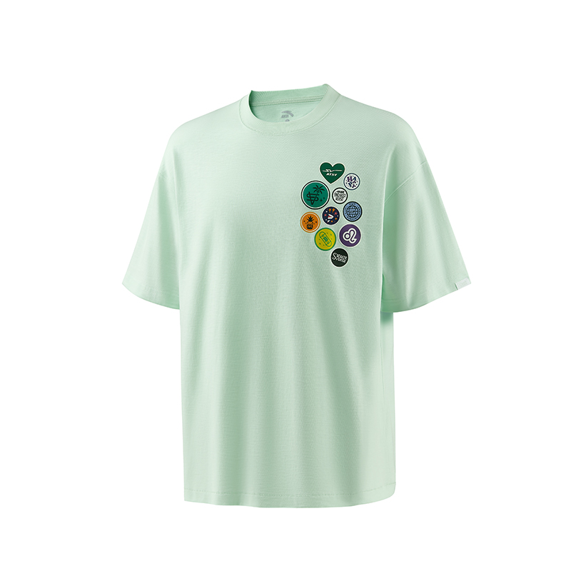 

Футболка унисекс, ярко-аквамариновая ANTA SNEAKERVERSE, Bright Aqua Green