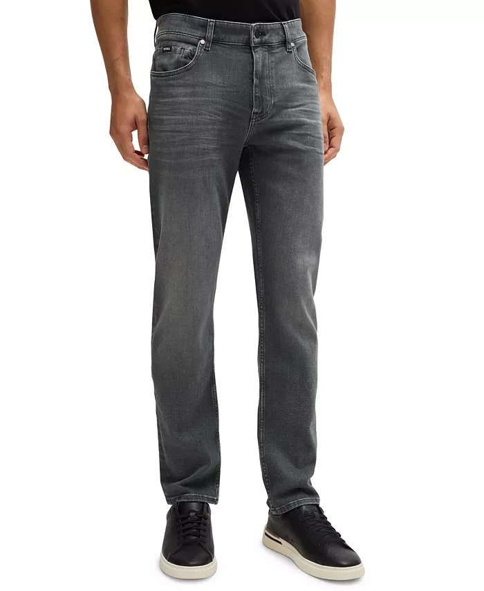 

Мужские джинсы Slim-Fit из эластичного денима Hugo Boss, серый