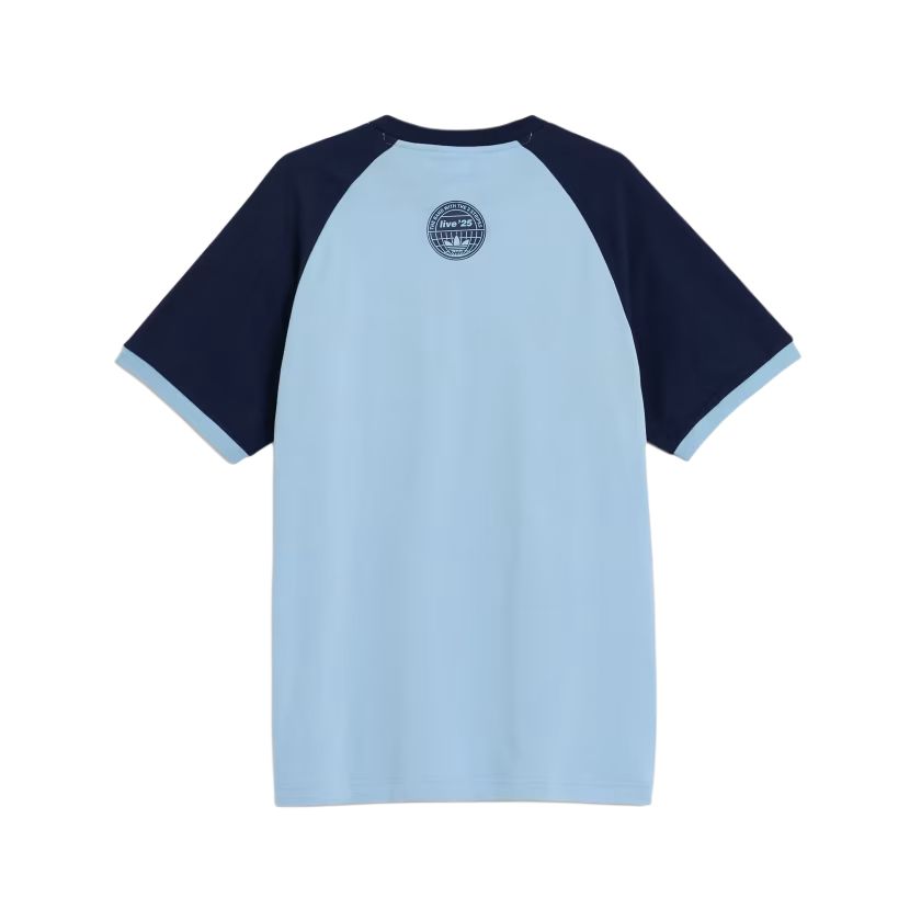 Футболка Oasis 3 Stripes SS25 Unisex Adidas Originals, индиго — фото 2
