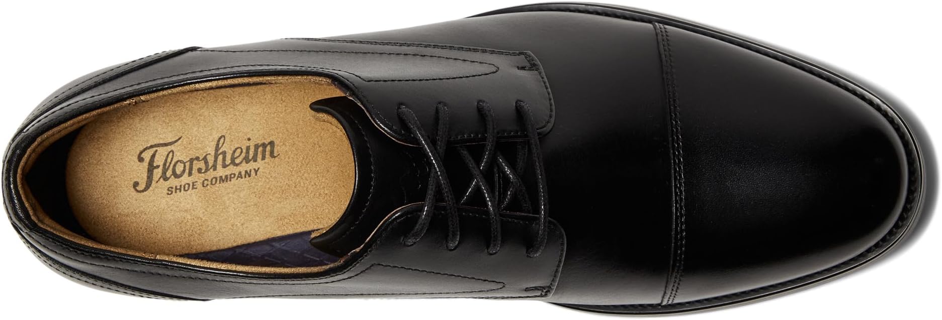 Оксфорды Florsheim Rucci Cap Toe Oxford, цвет Black/Black Sole — фото 2