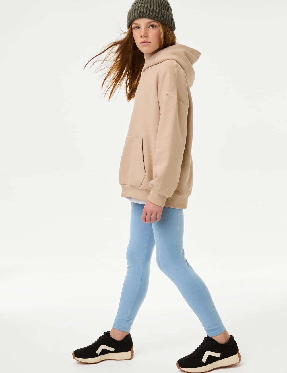 

Леггинсы с высоким содержанием хлопка Marks & Spencer, синий