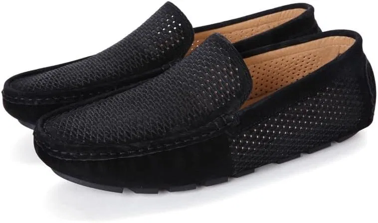 Лоферы мужские дышащие Loafers Black PUGHGAETZF — фото 3