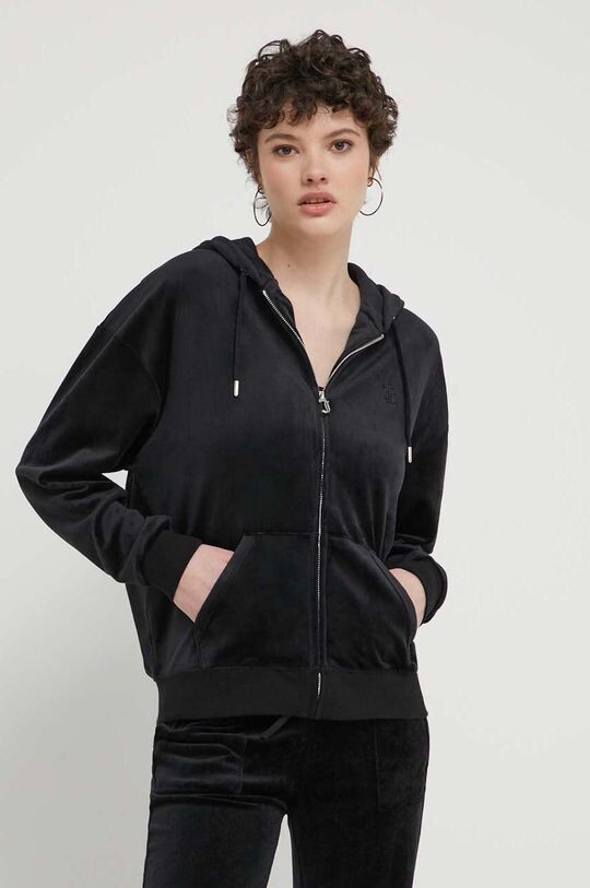 

Бархатная толстовка Juicy Couture, черный
