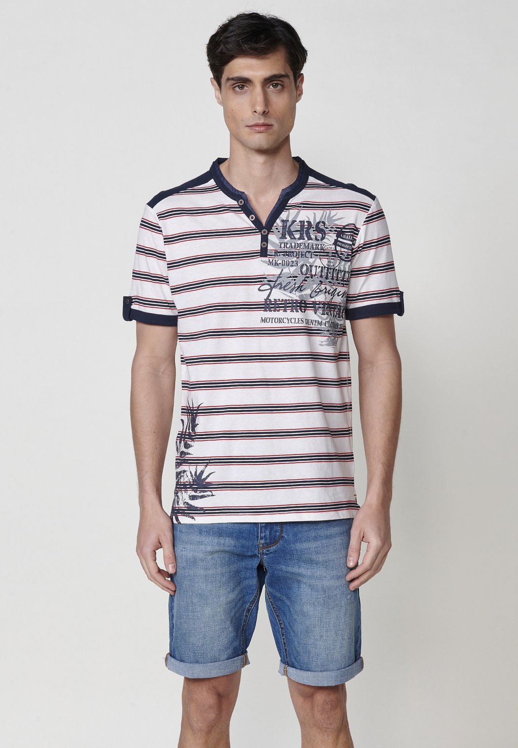

Футболка с принтом SHORT-SLEEVED Koroshi, белый