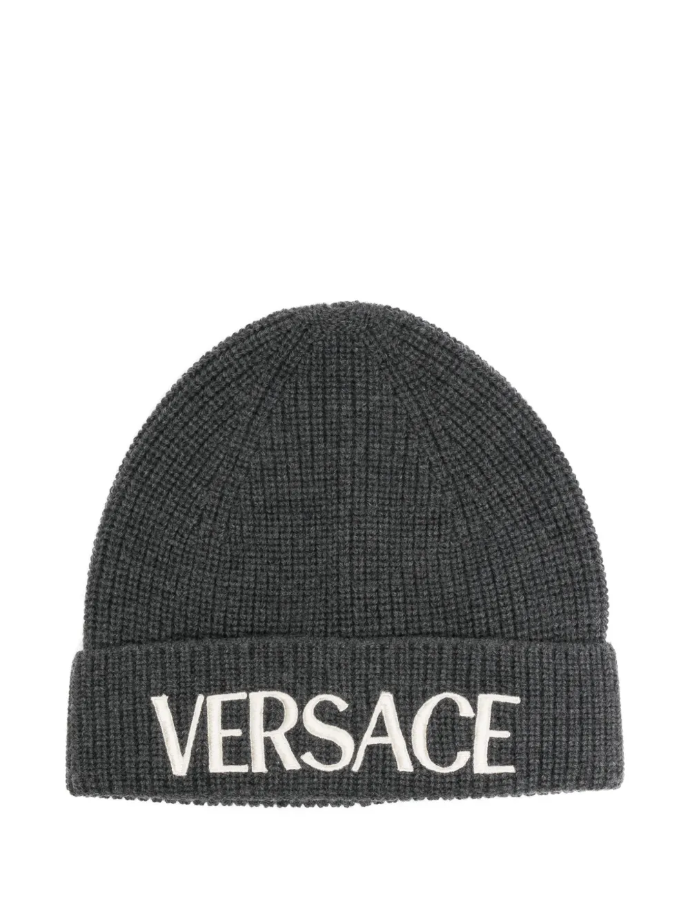 

Шапка бини с логотипом Versace Kids, серый
