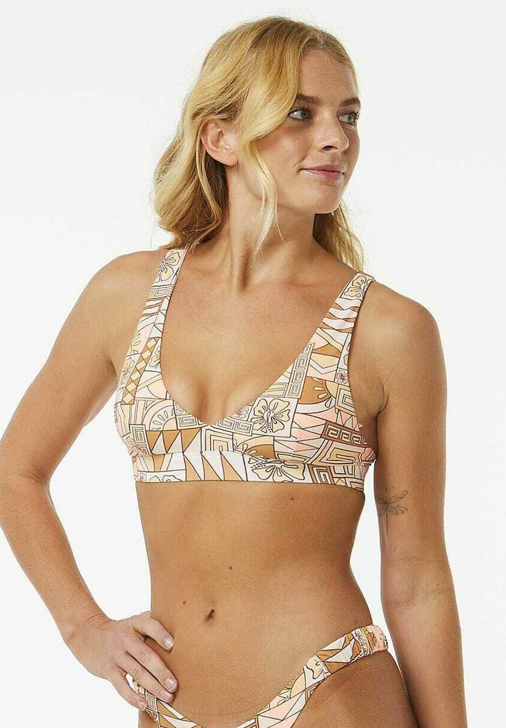 

Верх бикини ADJUSTABLE HALTER Rip Curl, лососевый