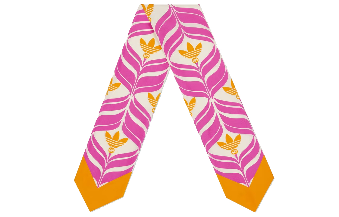 GUCCI Женский галстук-бабочка розовый с оранжевым, Pink/Orange — фото 3