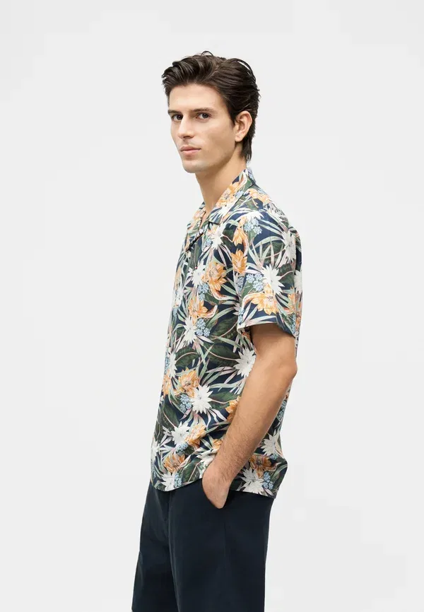 Рубашка Tommy Hilfiger Floral shirt summer graphic shirt, разноцветная — фото 4