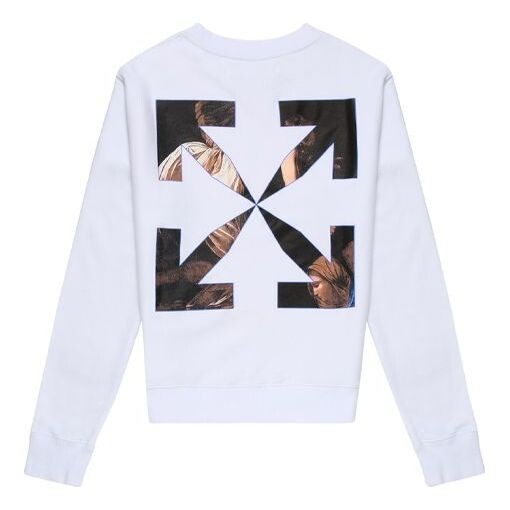 

Толстовка fw20 caravaggio angel sweatershirt Off-White, белый