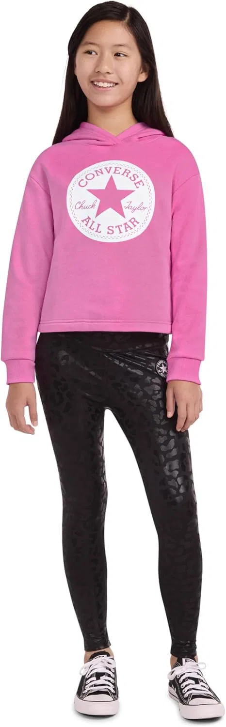 Худи для девочек Converse Classic Chuck Patch, Oops Pink — фото 3