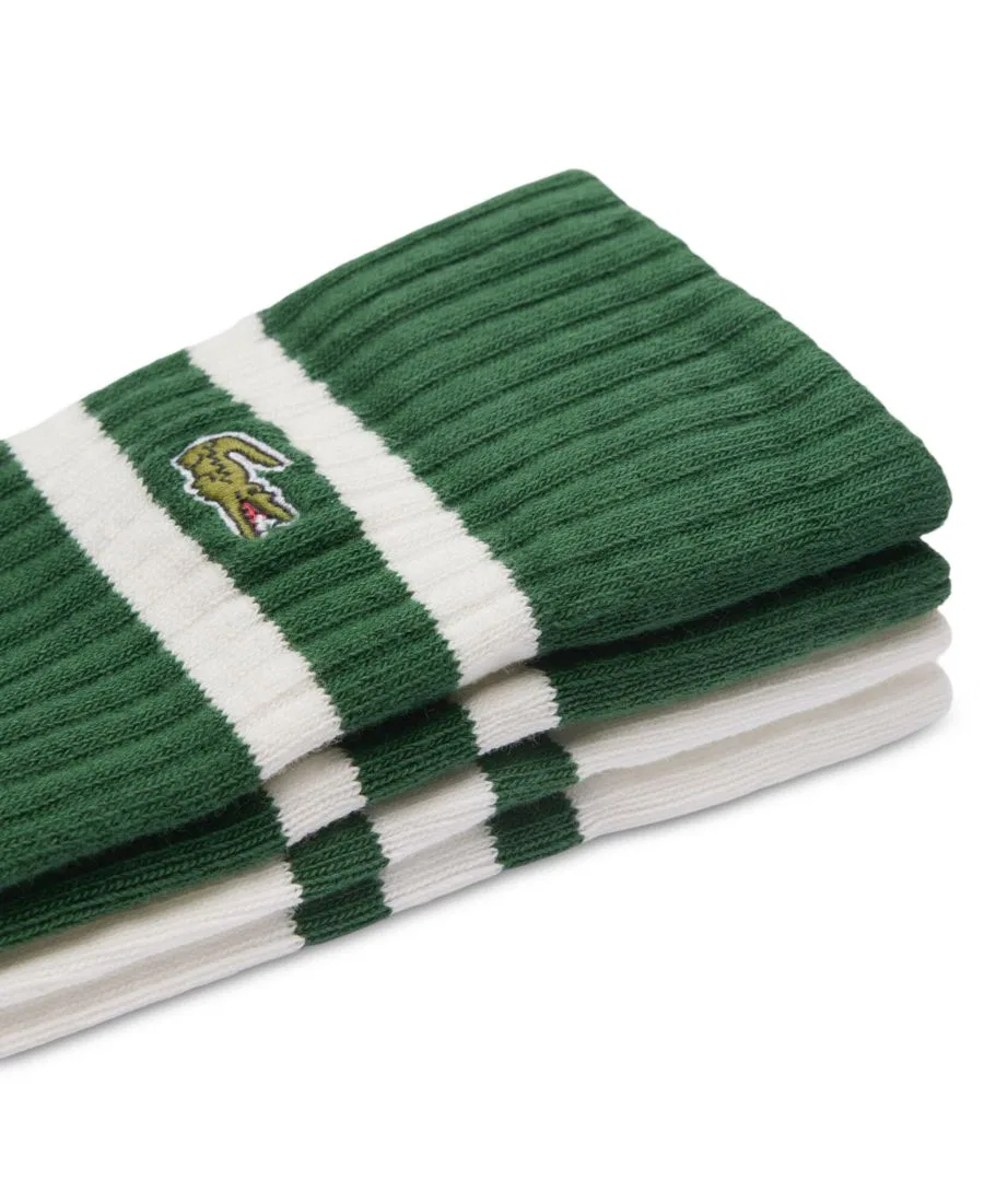 Мужские носки средней высоты, комплект из 2 пар Lacoste, Green/Flour — фото 2