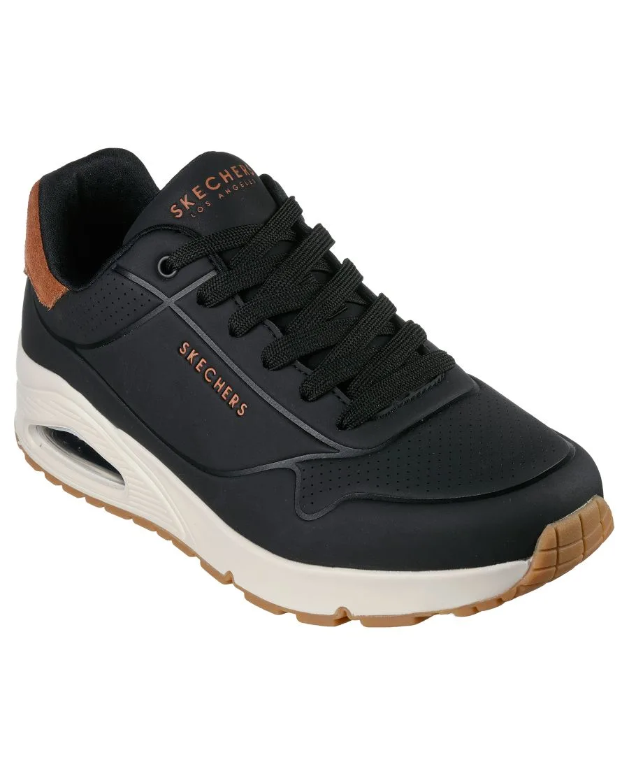 Мужские повседневные кроссовки Uno - Suited On Air Memory Foam от Finish Line Skechers, черный