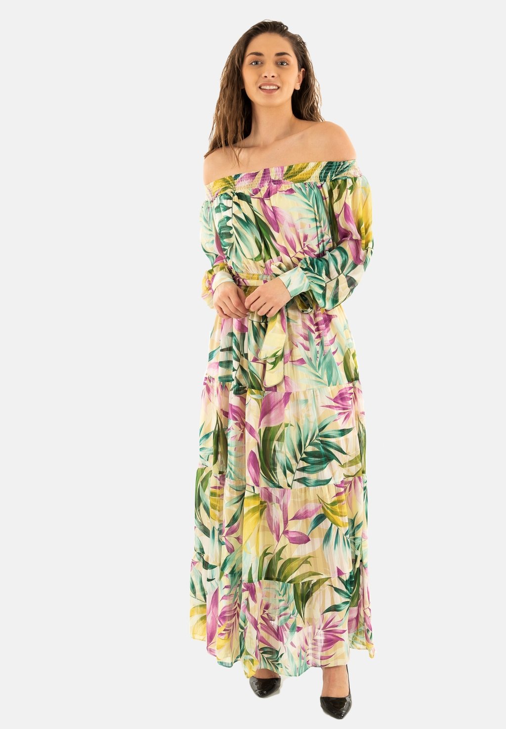 

Платье макси Guess, зеленый