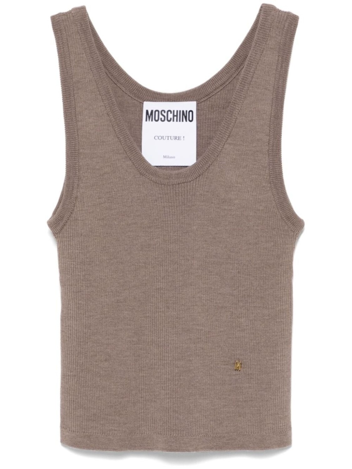 

Майка с логотипом Moschino, серый