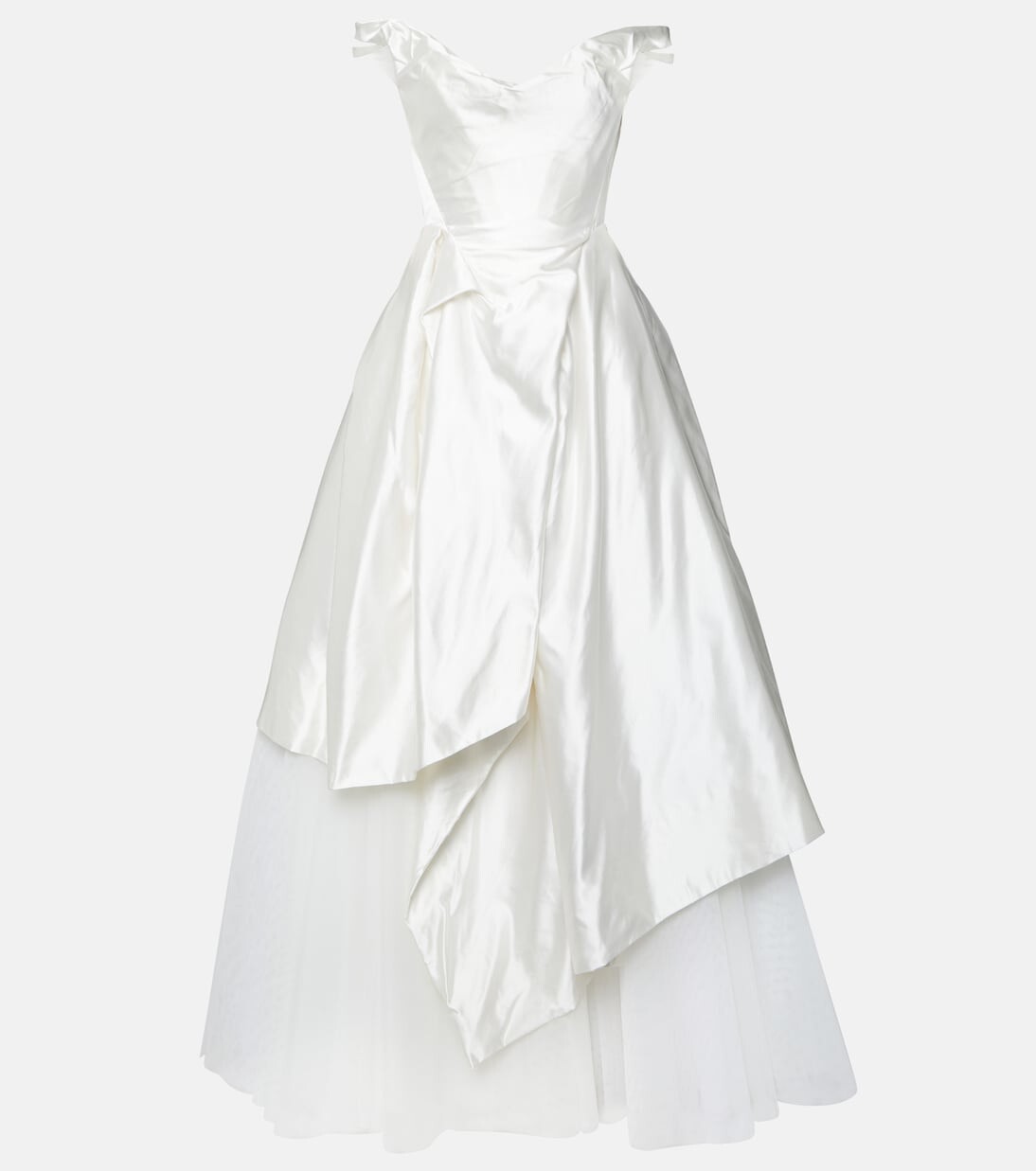 

Свадебное шелковое платье туманности Vivienne Westwood, белый