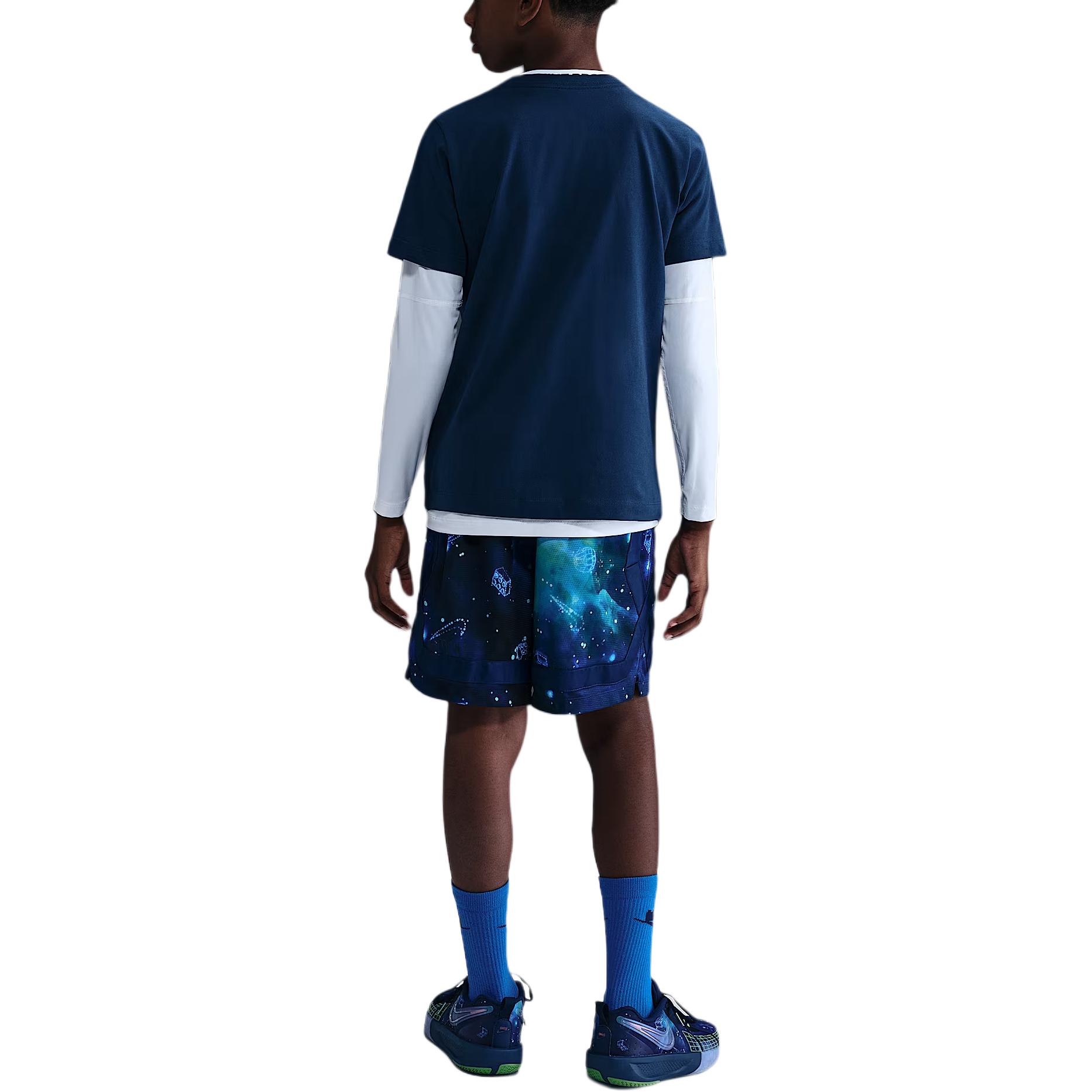 LEGO Dri Fit FW25 Collection Crossover шорты детские Nike, синий/черный — фото 3