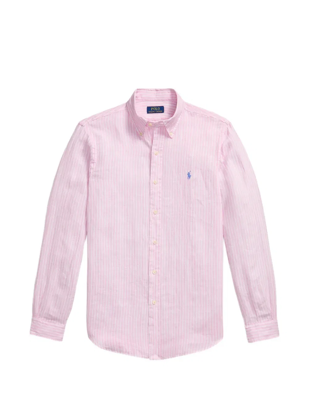Полосатая рубашка с длинными рукавами Polo Ralph Lauren, розовый
