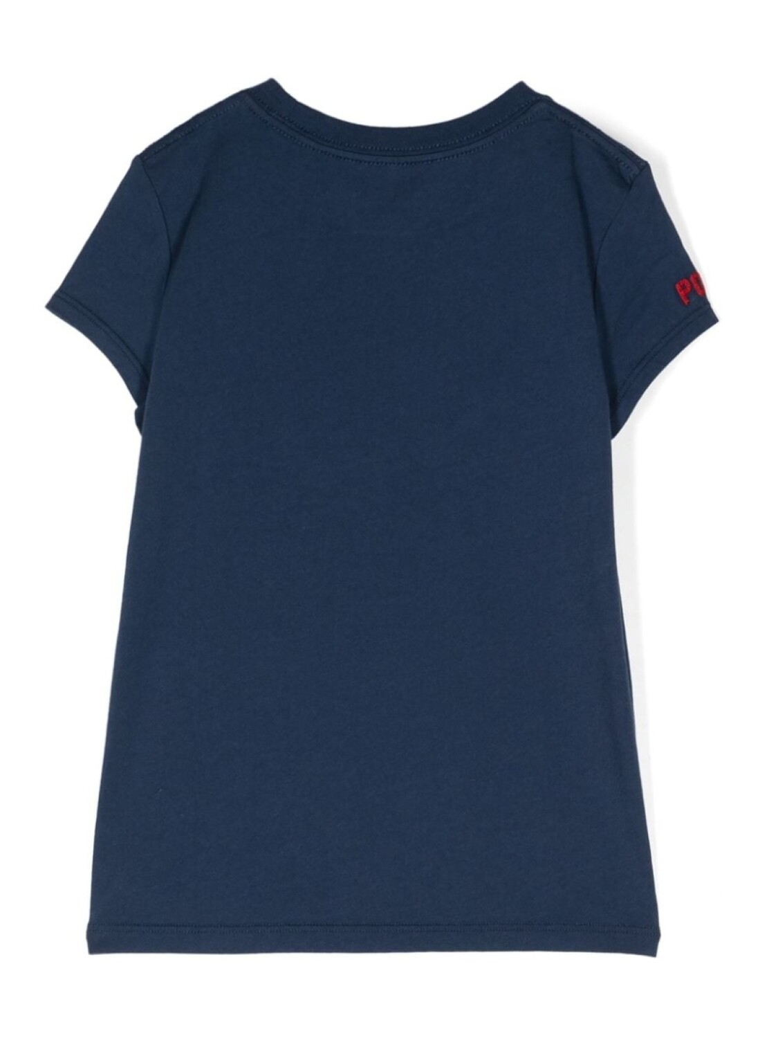 Ralph Lauren Kids футболка из хлопка с аппликацией в виде флага, синий — фото 2