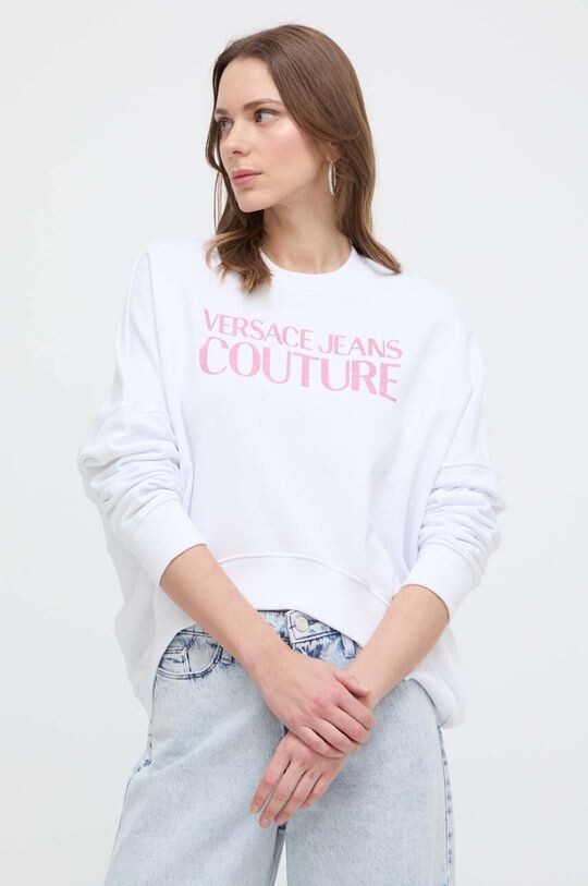 

Хлопковая толстовка Versace Jeans Couture, белый