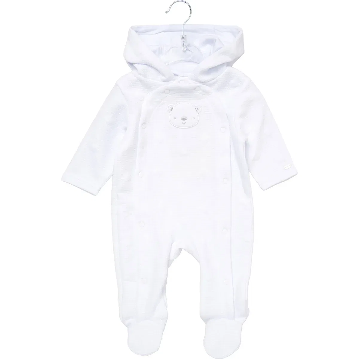 Комбинезон с медвежонком Rock a Bye Baby Boutique, белый — фото 2