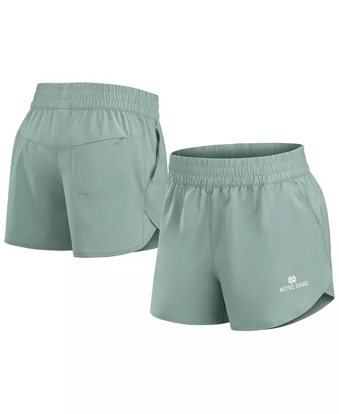 

Женские зеленые шорты Notre Dame Fighting Irish Studio Woven Vibe Fanatics