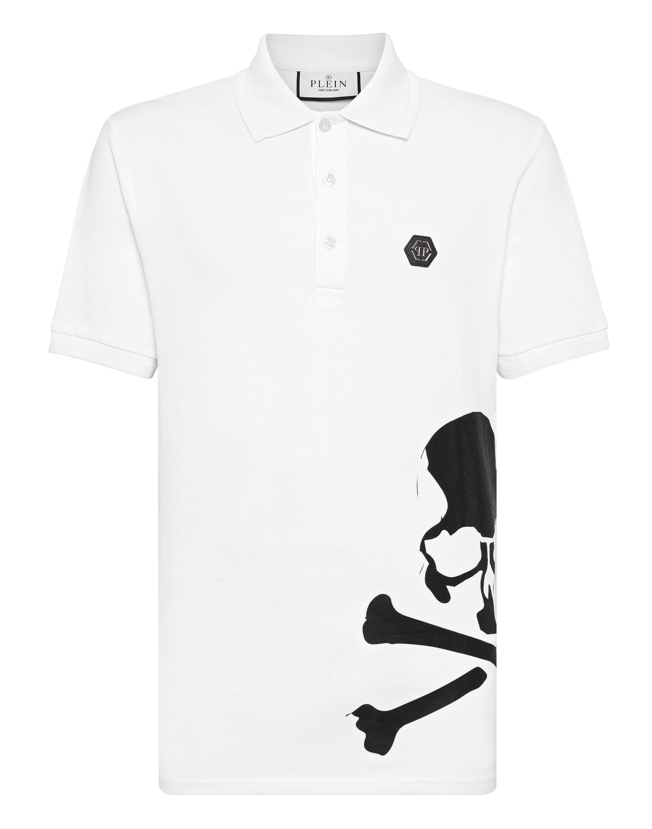 

Рубашка поло SS Skull&Bones PHILIPP PLEIN, белый