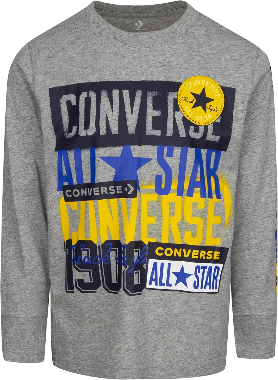 

Футболка Converse Logo Stamp Long Sleeve Tee, цвет Dark Grey