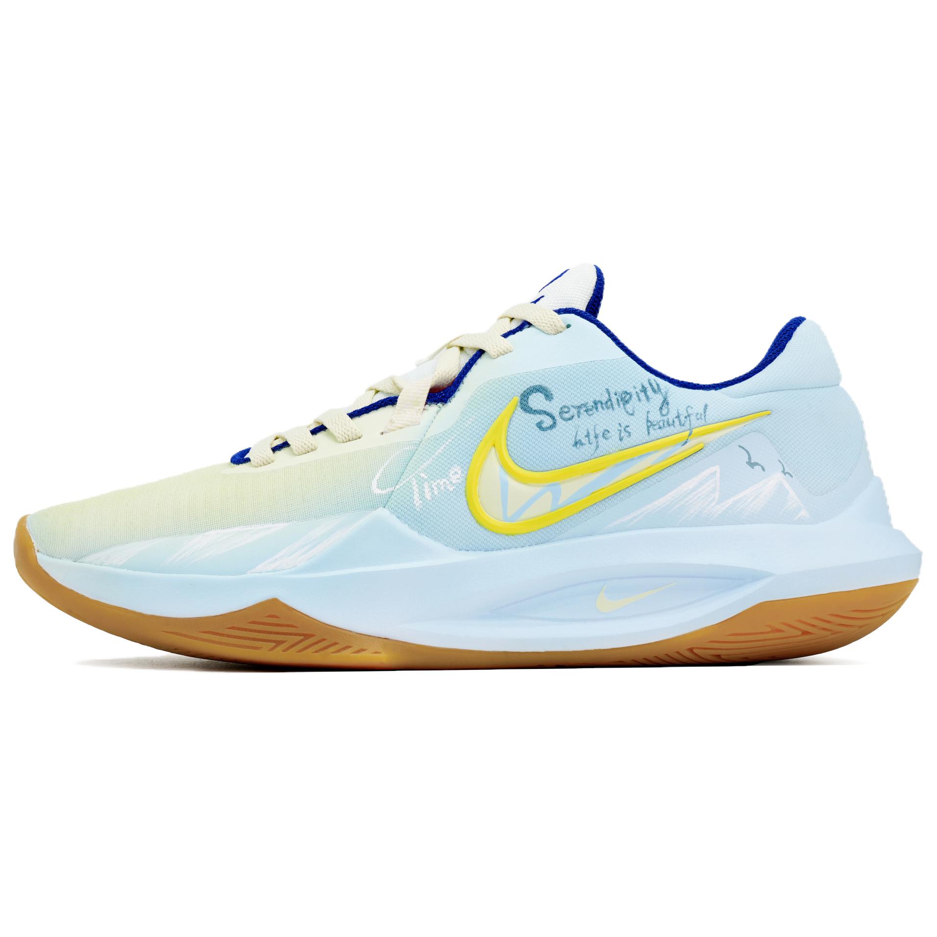

Nike Баскетбольные кроссовки Precision 6 Low Top, мужские, светло-синие