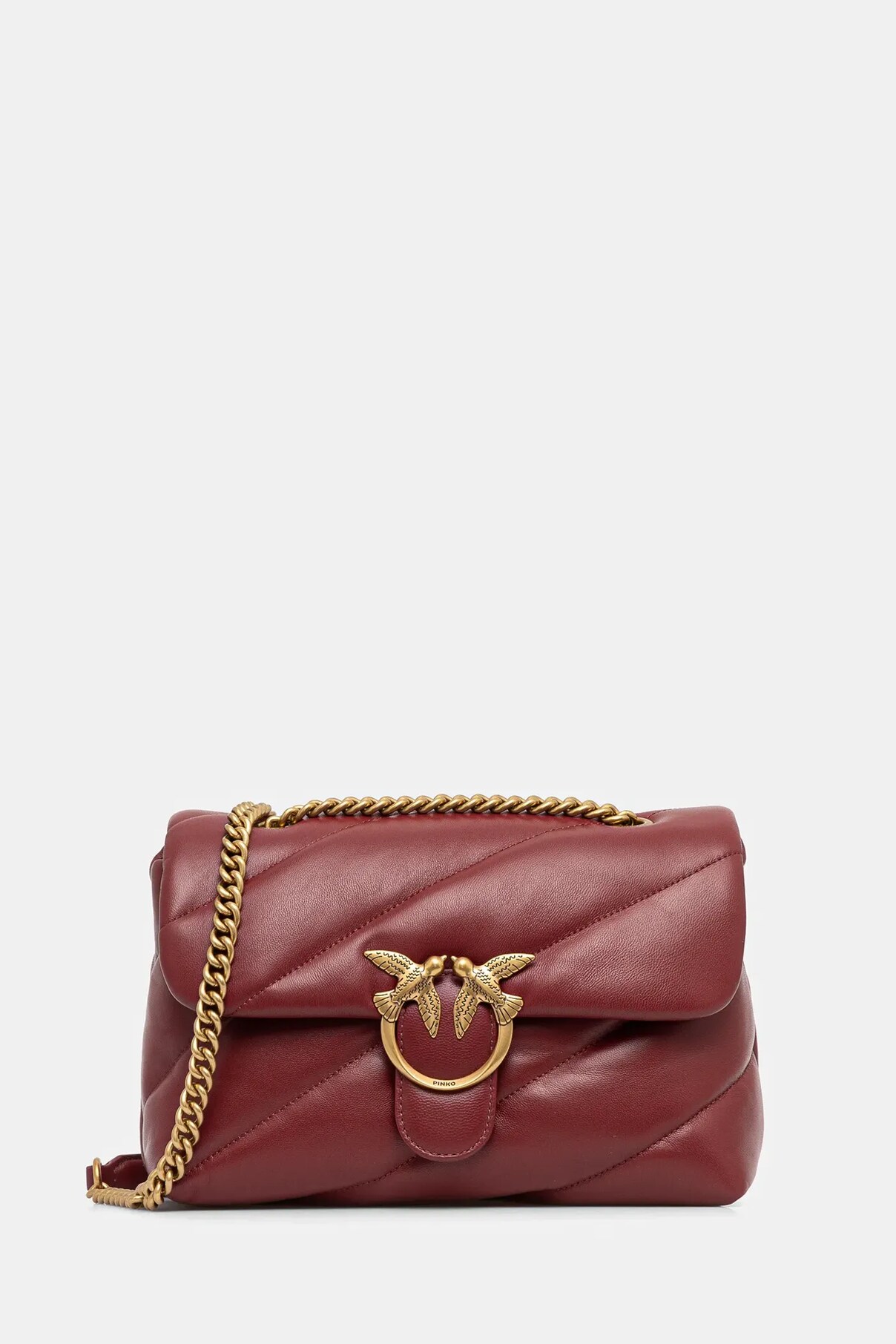 

Сумочка из кожи Pinko, бордовый