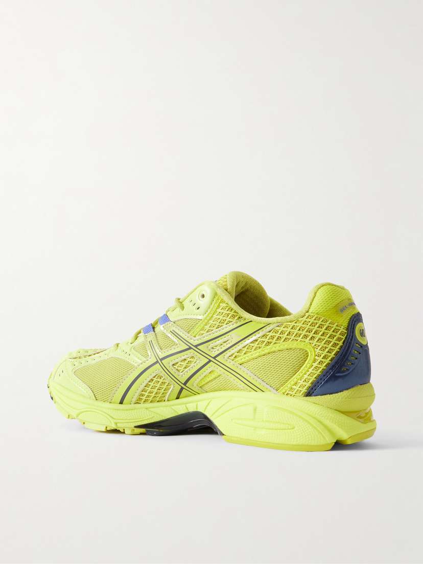 Кроссовки Gel-Nimbus 10.1 с металлической резиновой отделкой и сеткой Asics, желтый — фото 3