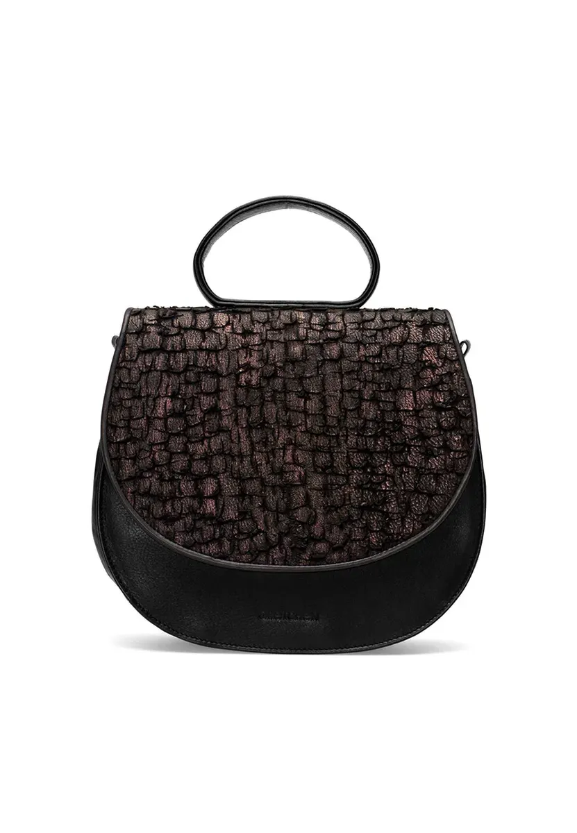 

Сумка через плечо GRETCHEN "Ebony Loop Bag Two", из итальянской телячьей кожи, цвет Schwarz-Meliert