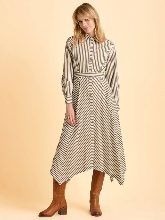 

Платье макси Forrest в полоску Brakeburn, Green