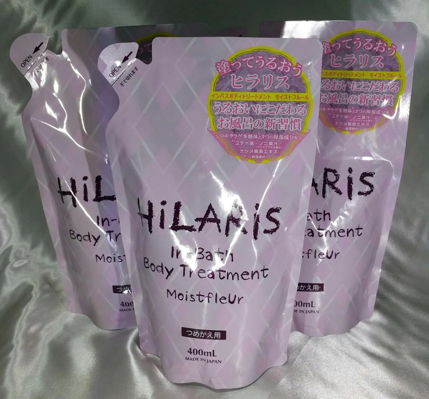 Лосьон для тела Hillaris Moist Fleur, набор 3x400 мл Hilaris