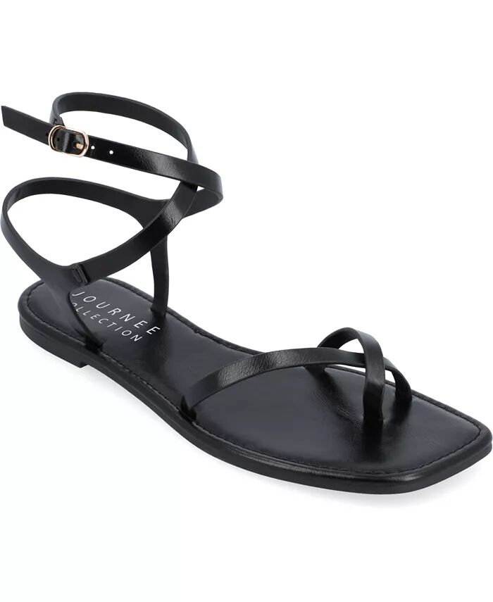 Женские сандалии Charra Strappy Journee Collection, черный