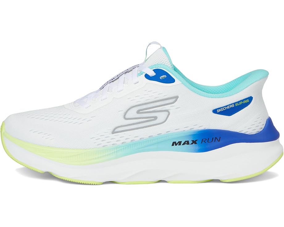 Кроссовки SKECHERS Max Run Hands Free Slip-Ins, белый/мульти — фото 4
