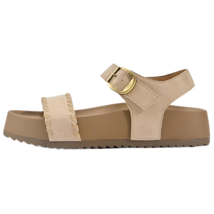 ST&SAT Женские сандалии на одной застежке бежевые, цвет Beige