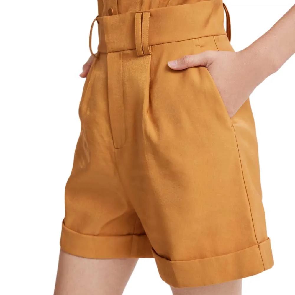 

Шорты Lily Glossy Suit, коричневый