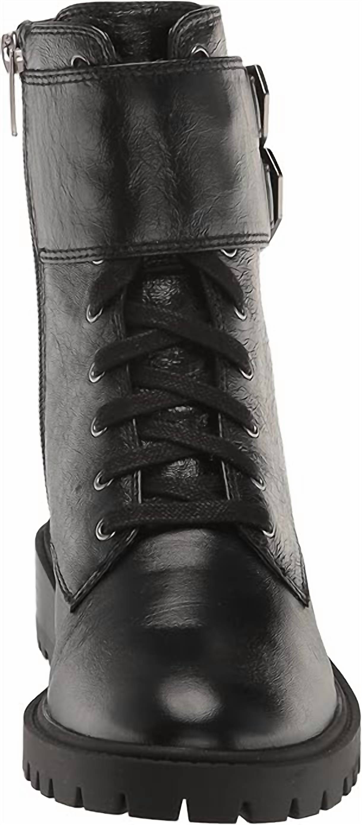 Женские кожаные армейские ботинки Croc Lace Up Fawdry на платформе Vince Camuto, черный — фото 2